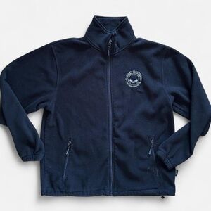 Harley Davidson Black Fleece Full Zip Jacket Size Large